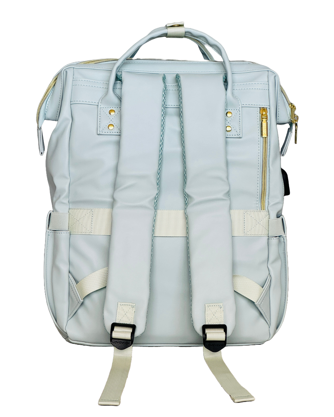 Morral con 19 bolsillos luxe light azul 100% impermeable