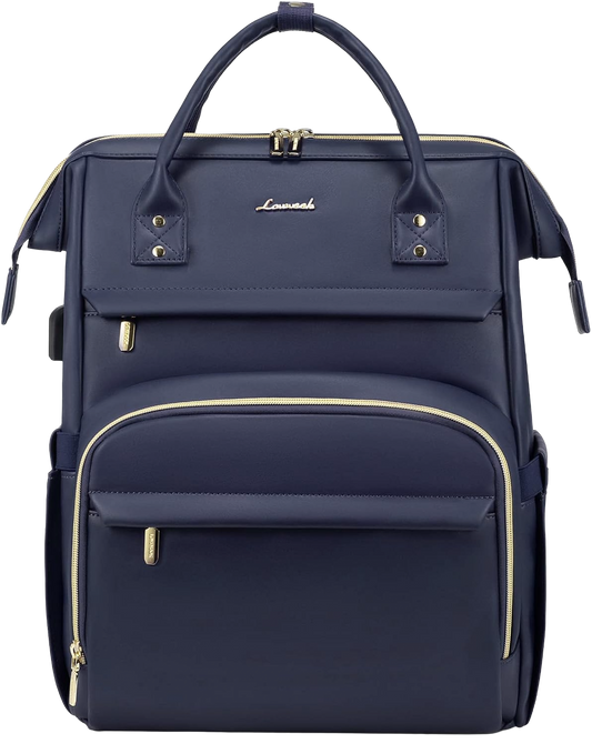 Morral con 18 bolsillos  azul navy,  100% impermeable