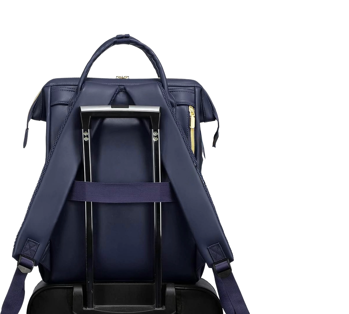 Morral con 18 bolsillos  azul navy,  100% impermeable