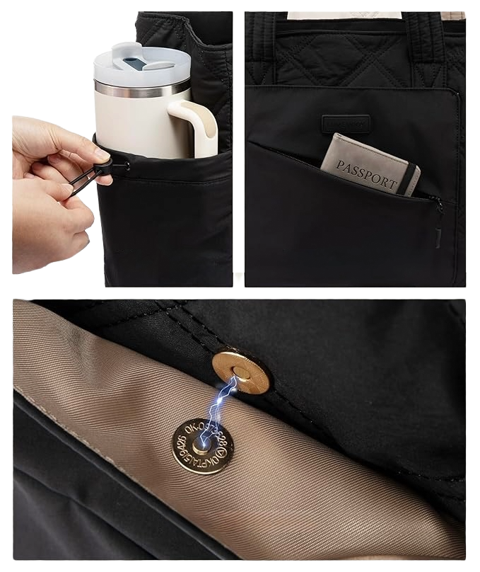 BOLSO IMPERMEABLE NEGRO