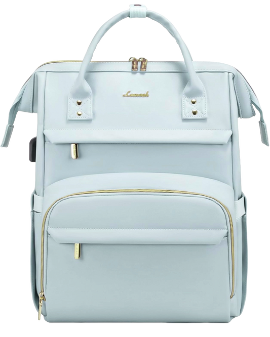 Morral con 19 bolsillos luxe light azul 100% impermeable
